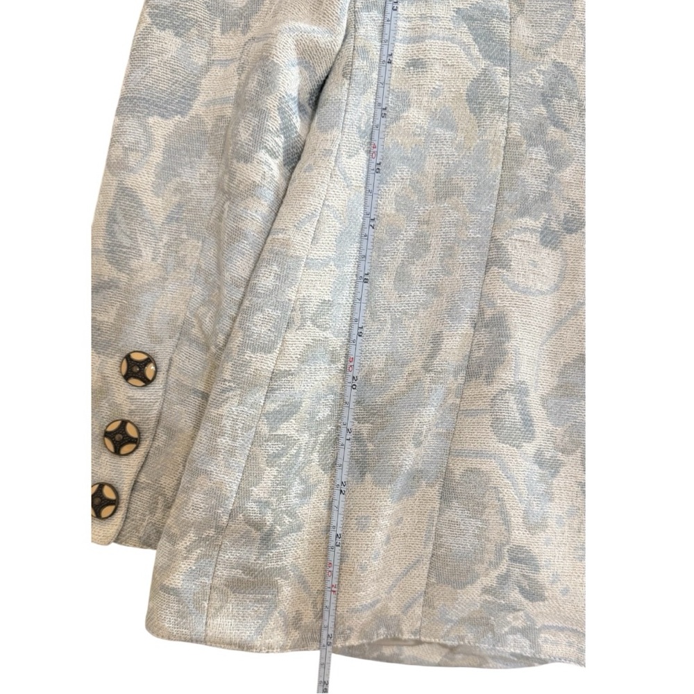 Emanuel Ungaro Parallèle Paris Floral Linen Blend Blazer (Size 8) Made in Italy - Picture 8 of 9